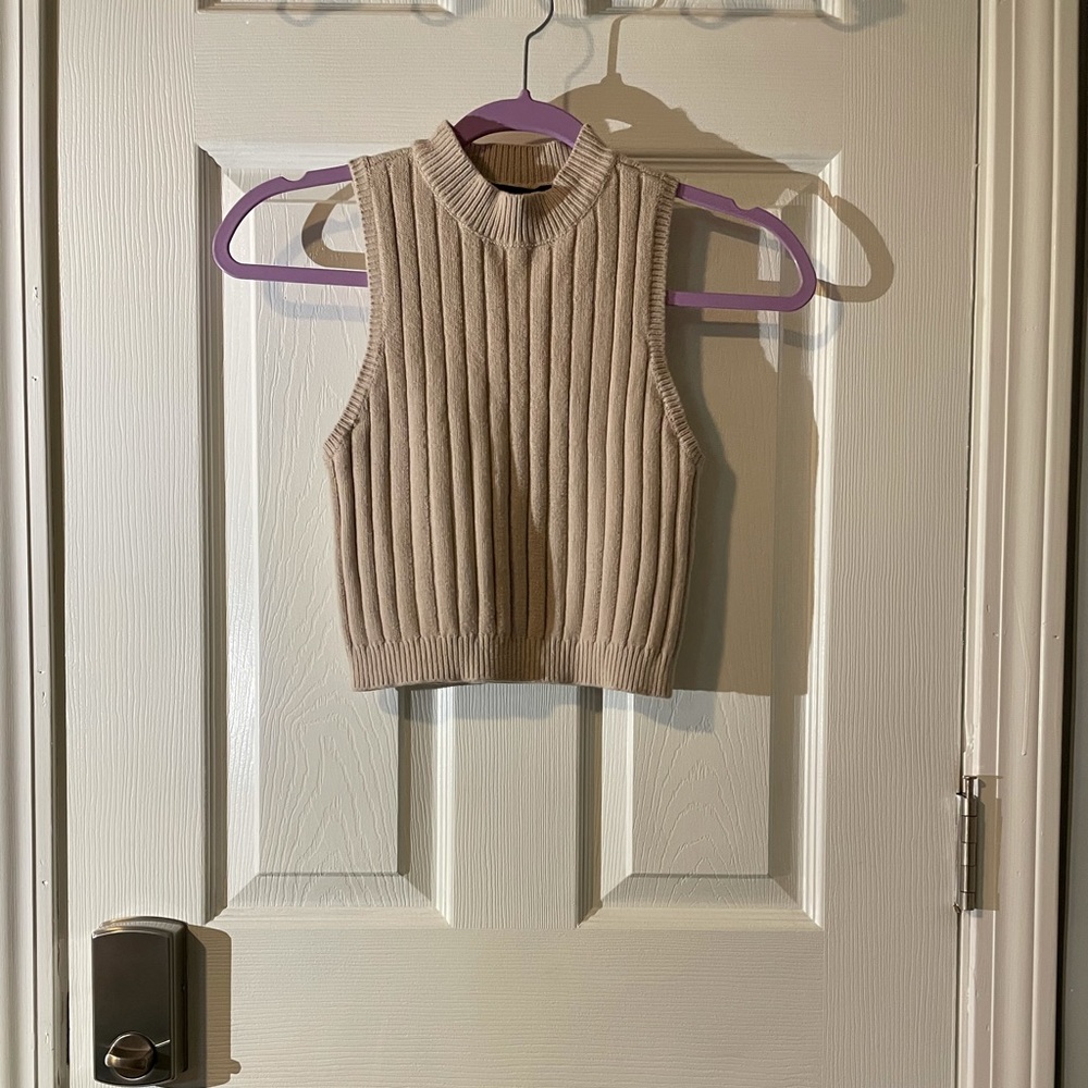 Sweater Tank Crop Top